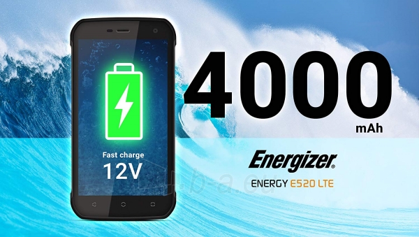 Išmanusis telefonas Energizer Hardcase Energy E520 LTE Dual black paveikslėlis 6 iš 6