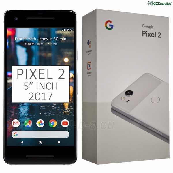 Mobilais telefons Google Pixel 2 128GB clearly white (G011A) paveikslėlis 1 iš 2
