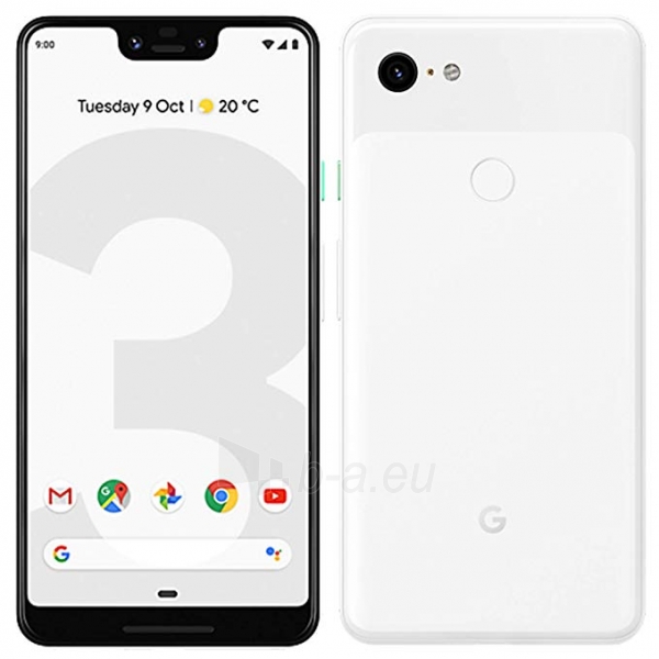 Išmanusis telefonas Google Pixel 3 XL 128GB clearly white paveikslėlis 3 iš 3
