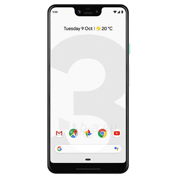 Išmanusis telefonas Google Pixel 3 XL 64GB clearly white paveikslėlis 1 iš 3