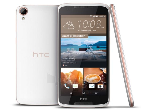 Išmanusis telefonas HTC D828w Desire 828 Dual 16GB white paveikslėlis 3 iš 5