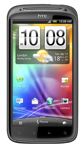 Smart phone HTC Z710 Sensation black Used (grade:C) paveikslėlis 1 iš 2
