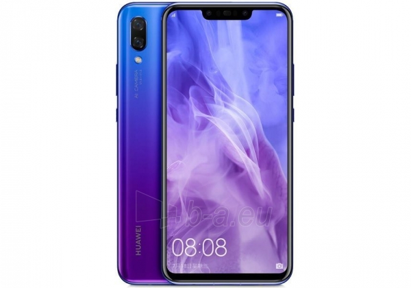 Smart phone Huawei Nova 3 Dual 128GB iris purple (PAR-LX1) paveikslėlis 2 iš 4