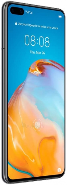Mobilais telefons Huawei P40 Dual 8+128GB black (ANA-NX9) paveikslėlis 2 iš 6