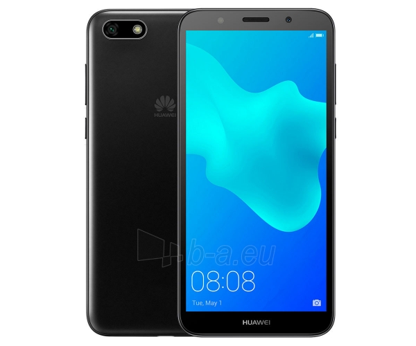 Išmanusis telefonas Huawei Y5 (2018) 16GB black (DRA-L01) paveikslėlis 6 iš 6