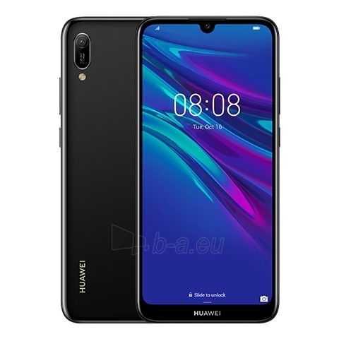 Smart phone Huawei Y6 (2019) Dual 32GB midnight black (MRD-LX1) paveikslėlis 2 iš 3