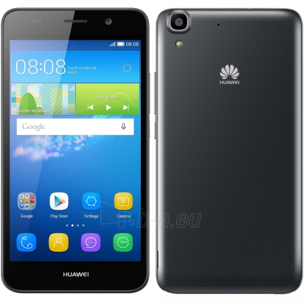 Išmanusis telefonas Huawei Y6 black (SCL-L01) paveikslėlis 1 iš 5