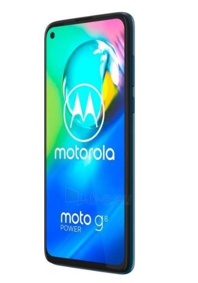 Išmanusis telefonas Motorola XT2041-3 Moto G8 Power Dual 64GB capri blue paveikslėlis 5 iš 6