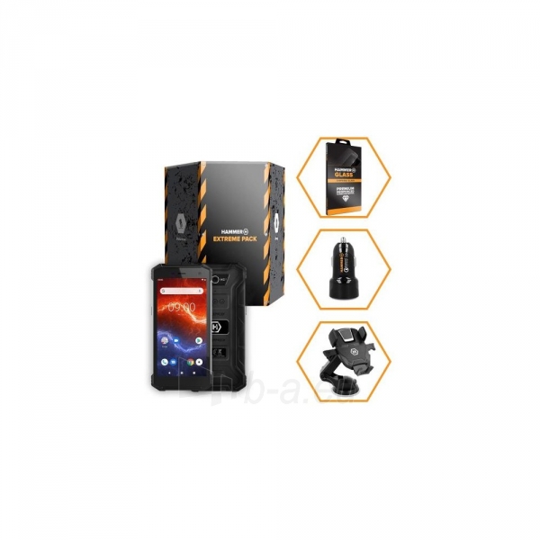 Išmanusis telefonas MyPhone Hammer Energy 2 Eco Dual black Extreme Pack paveikslėlis 2 iš 10