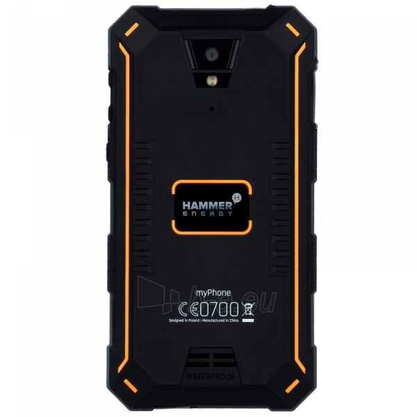 Smart phone MyPhone HAMMER Energy Dual black/orange paveikslėlis 3 iš 5