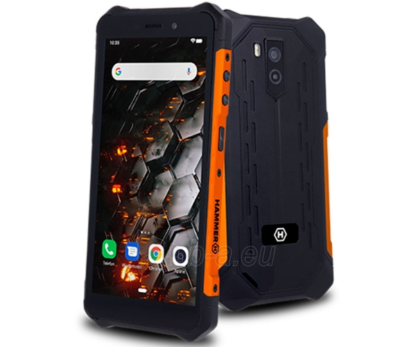 Išmanusis telefonas MyPhone Hammer Iron 3 Dual orange Extreme Pack paveikslėlis 4 iš 4