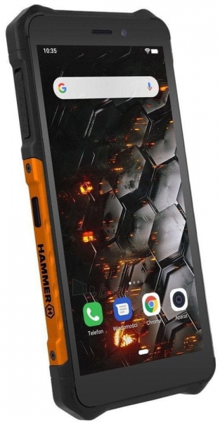 Išmanusis telefonas MyPhone Hammer Iron 3 LTE Dual orange Extreme Pack paveikslėlis 7 iš 10
