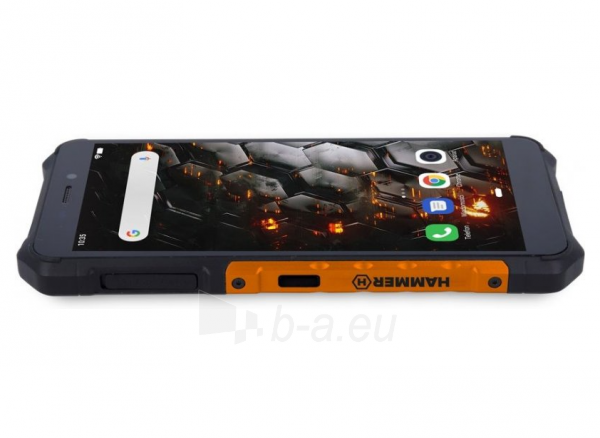 Išmanusis telefonas MyPhone Hammer Iron 3 LTE Dual orange Extreme Pack paveikslėlis 2 iš 10