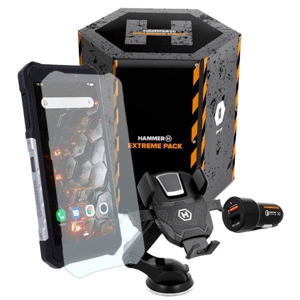 Mobilais telefons MyMobilais telefons Hammer Iron 3 LTE Dual silver Extreme Pack paveikslėlis 1 iš 10