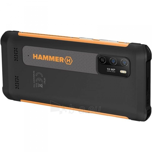 Smart phone MyPhone Hammer Iron 4 Dual Orange paveikslėlis 3 iš 10