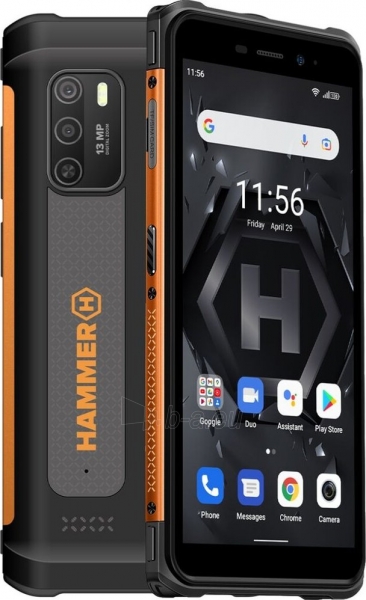 Išmanusis telefonas MyPhone Hammer Iron 4 Dual Orange paveikslėlis 2 iš 10
