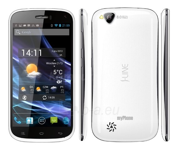 Išmanusis telefonas MyPhone S-Line Dual Sim 16GB white paveikslėlis 2 iš 3