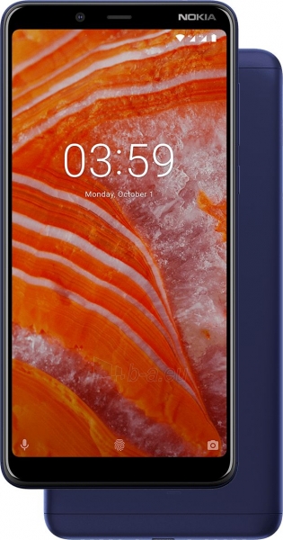 Išmanusis telefonas Nokia 3.1 Plus Dual 16GB blue paveikslėlis 5 iš 5
