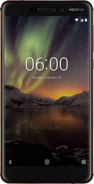 Išmanusis telefonas Nokia 6.1 32GB black/copper paveikslėlis 1 iš 3