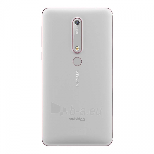 Išmanusis telefonas Nokia 6.1 Dual 32GB white iron paveikslėlis 3 iš 4