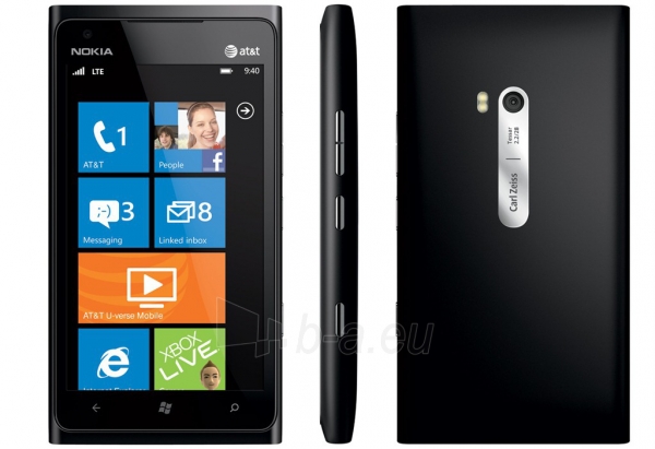 Išmanusis telefonas Nokia 900 Lumia black Windows Phone Used (grade:C) paveikslėlis 2 iš 2