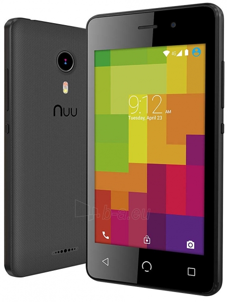 Išmanusis telefonas Nuu Mobile A1+ Dual black paveikslėlis 3 iš 6