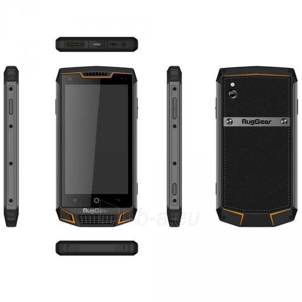 Mobilais telefons RugGear RG740 Dual black and yellow paveikslėlis 4 iš 5