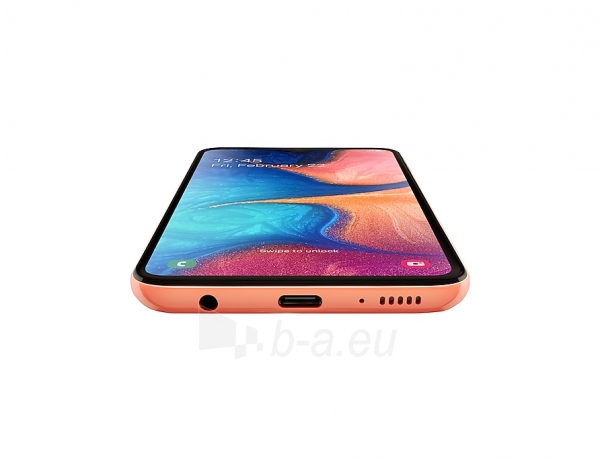 Mobilais telefons Samsung A202F/DS Galaxy A20e Dual 32GB coral orange paveikslėlis 3 iš 4
