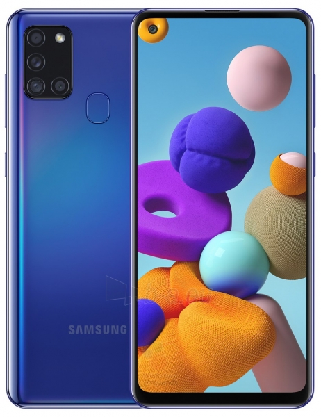 Išmanusis telefonas Samsung A217F/DS Galaxy A21s 32GB blue paveikslėlis 1 iš 5