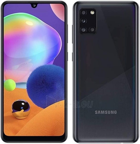 Išmanusis telefonas Samsung A315G/DS Galaxy A31 Dual 64GB prism crush black (Damaged Box) paveikslėlis 2 iš 5