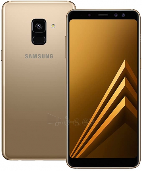 Išmanusis telefonas Samsung A530F Galaxy A8 (2018) 32GB gold paveikslėlis 1 iš 1
