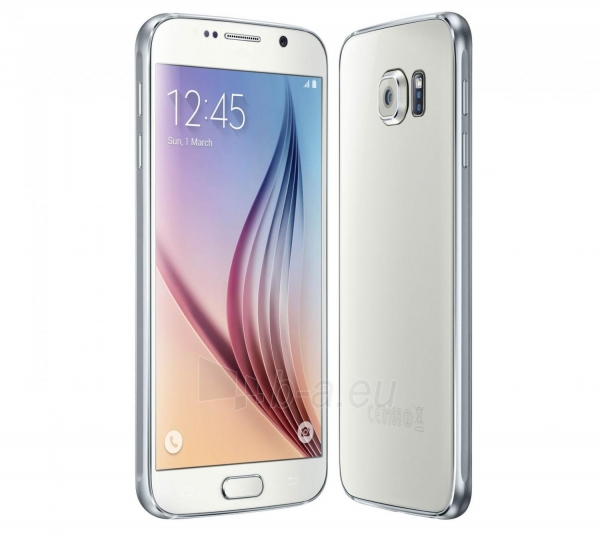 Mobilais telefons Samsung G920F Galaxy S6 32GB white Used (Grade:B) paveikslėlis 2 iš 5