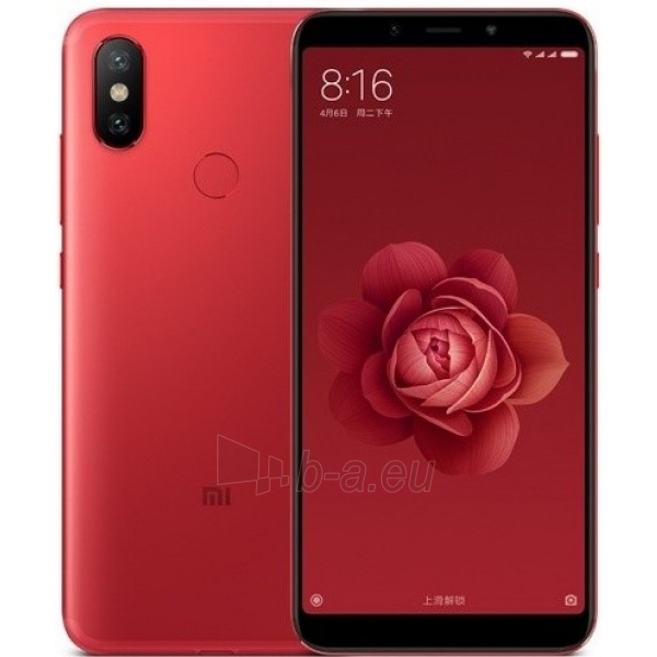Smart phone Xiaomi Mi A2 Dual 4+64GB red paveikslėlis 1 iš 3