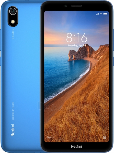 Smart phone Xiaomi Redmi 7A Dual 2+16GB matte blue paveikslėlis 2 iš 7