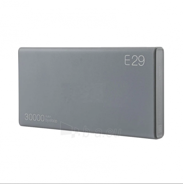 Išorinė baterija Eloop E29 Mobile Power Bank 30000mAh black paveikslėlis 4 iš 7
