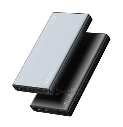 Išorinė baterija Eloop E29 Mobile Power Bank 30000mAh black paveikslėlis 6 iš 7