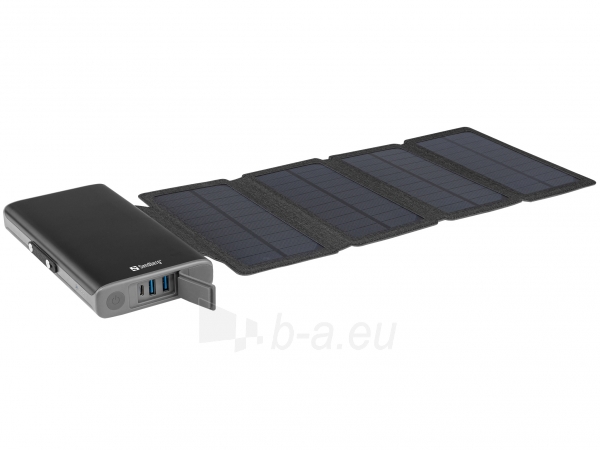 Išorinė baterija Sandberg 420-56 Solar 4-Panel Powerbank 25000 paveikslėlis 1 iš 9