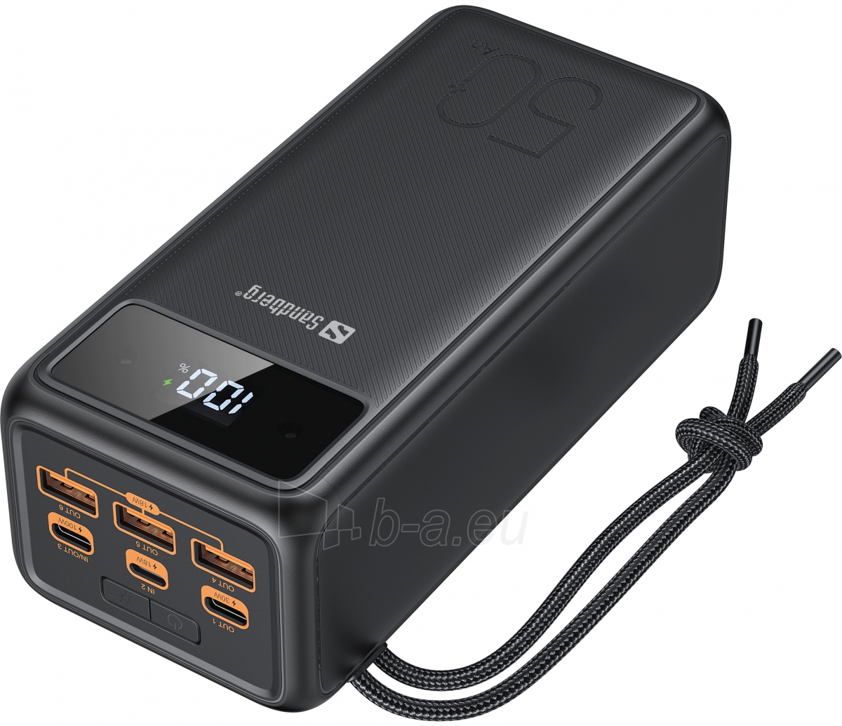 Išorinė baterija Sandberg 420-75 Powerbank USB-C PD 130W 50000 paveikslėlis 1 iš 7