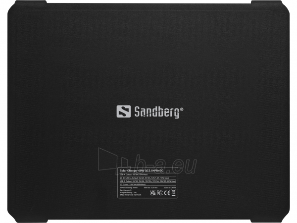 Išorinė baterija Sandberg 420-80 Solar Charger 60W QC3.0+PD+DC paveikslėlis 4 iš 5