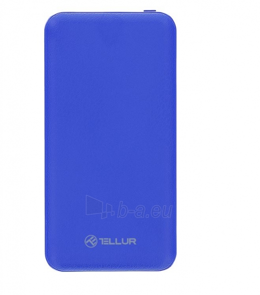 Išorinė baterija Tellur Power Bank Slim, 10000mAh, 2xUSB + MicroUSB, blue paveikslėlis 1 iš 5
