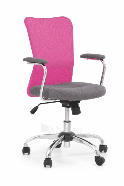 Jaunuolio kėdė ANDY pilka/rožinė paveikslėlis 1 iš 1