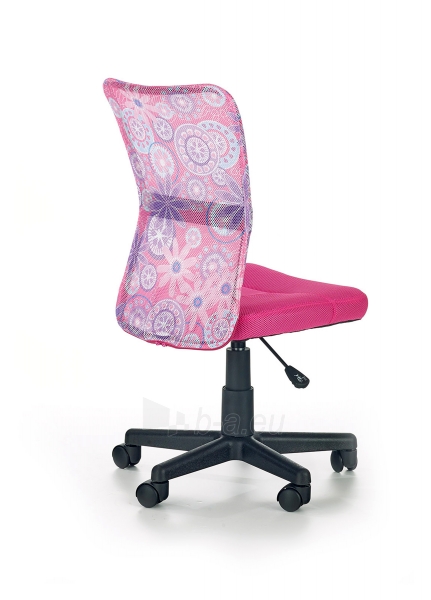 Vaikiška kėdė DINGO rožinė su dekoracijom paveikslėlis 2 iš 3