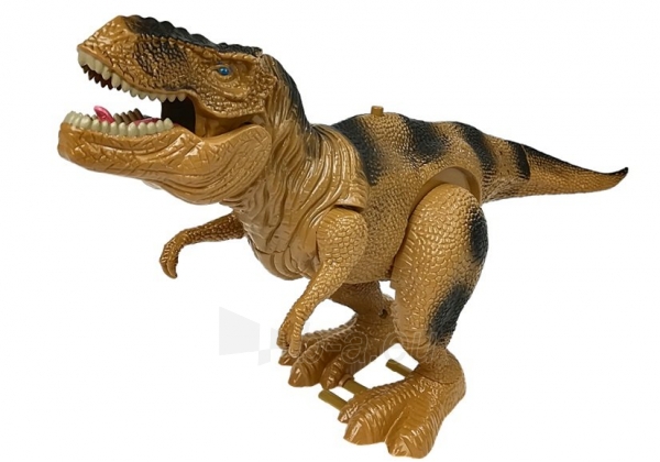 Judantis dinozauras Tiranozauras su garso ir šviesos efektais, žalias paveikslėlis 2 iš 5