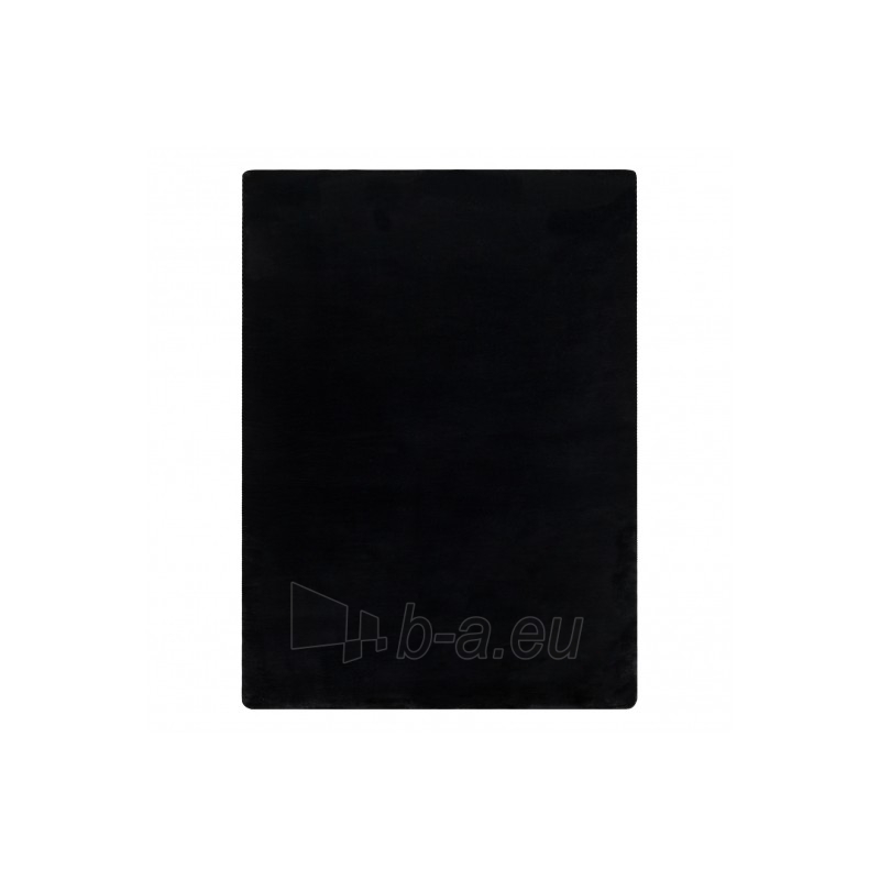 Juodas kailio imitacijos kilimas POSH | 120x160 cm paveikslėlis 3 iš 17