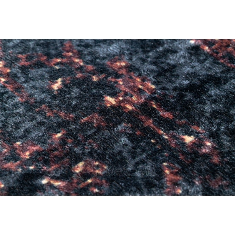 Juodas kilimas su ornamentais ANDRE Terakota | 160x220 cm paveikslėlis 7 iš 16