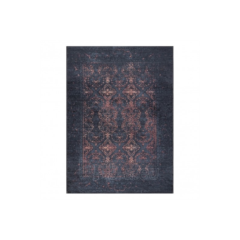 Juodas kilimas su ornamentais ANDRE Terakota | 160x220 cm paveikslėlis 2 iš 16
