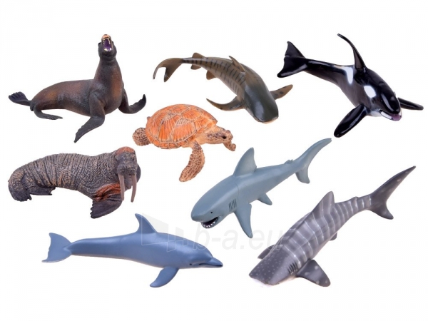 Jūrų gyvūnų figurėlių rinkinys paveikslėlis 8 iš 10