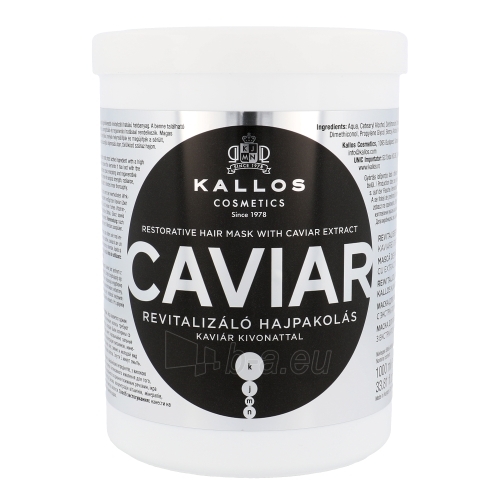 Plaukų kaukė Kallos Caviar Restorative Hair Mask Cosmetic 1000ml paveikslėlis 1 iš 1