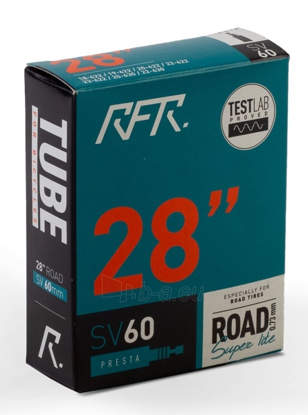 Kamera 28 RFR Road 18/23-622/630 Super Lite 0.73mm SV 60 mm paveikslėlis 1 iš 1