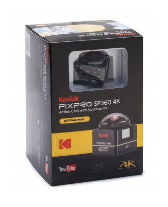 Kamera Kodak SP360 4k Extrem Kit Black paveikslėlis 4 iš 4